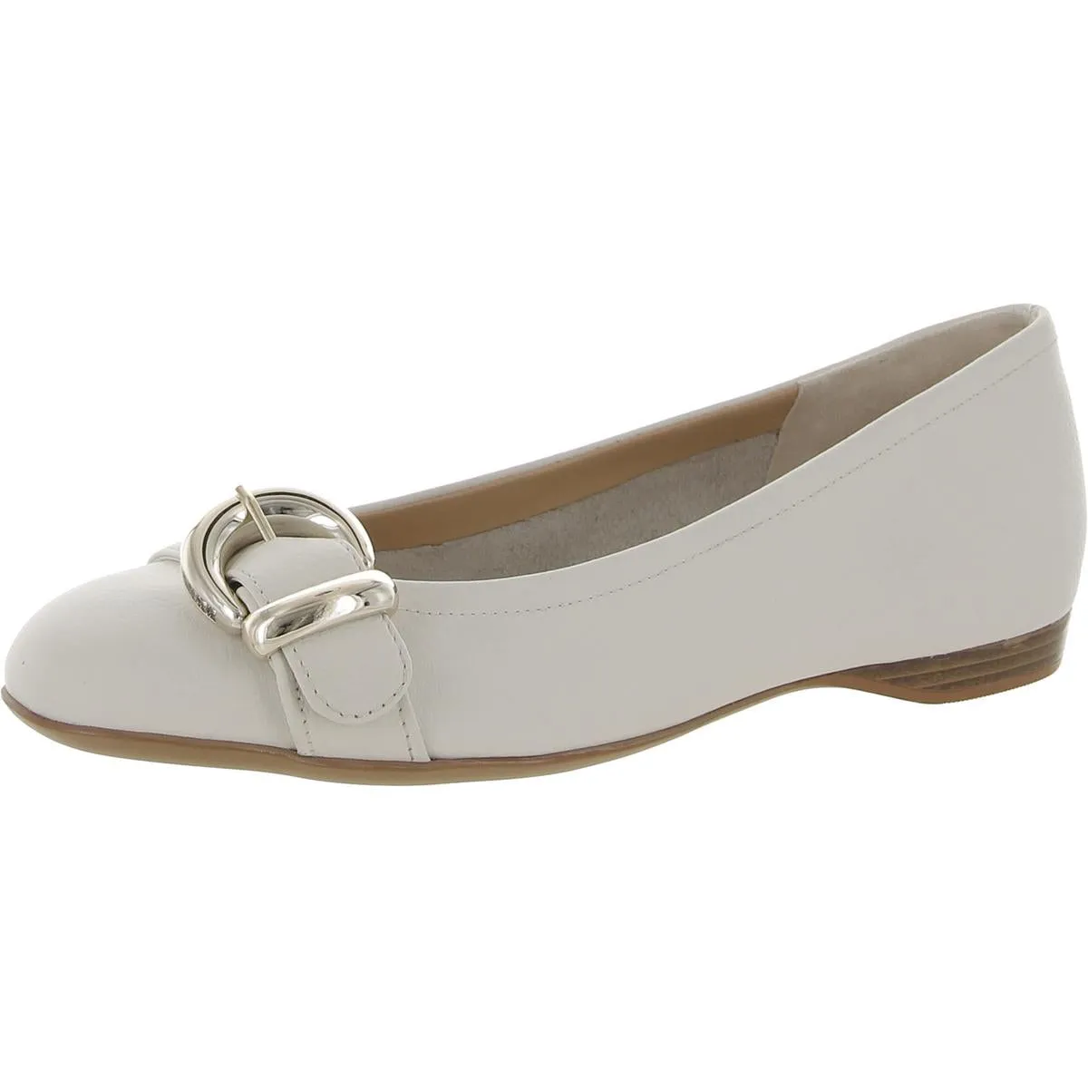 Polly Womens Leather Embellished Loafers