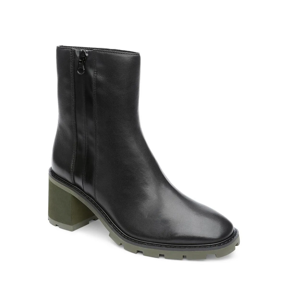 Primetime Womens Leather High Heel Booties