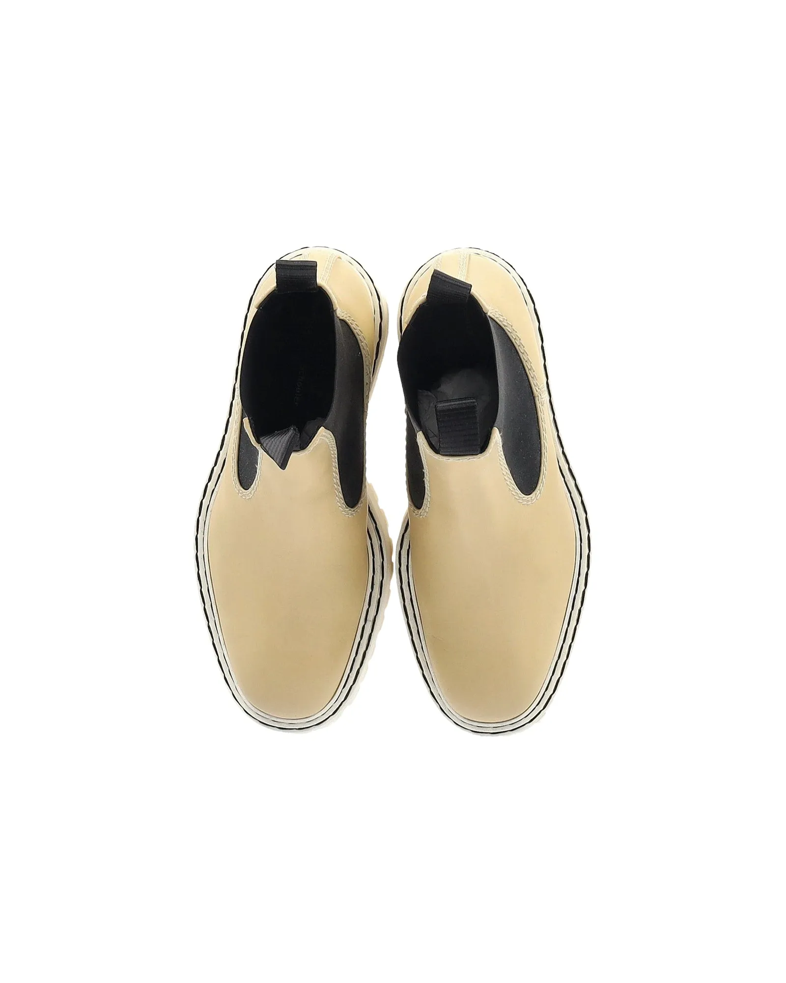 Proenza Schouler Chelsea Ankle Boots in Beige Leather