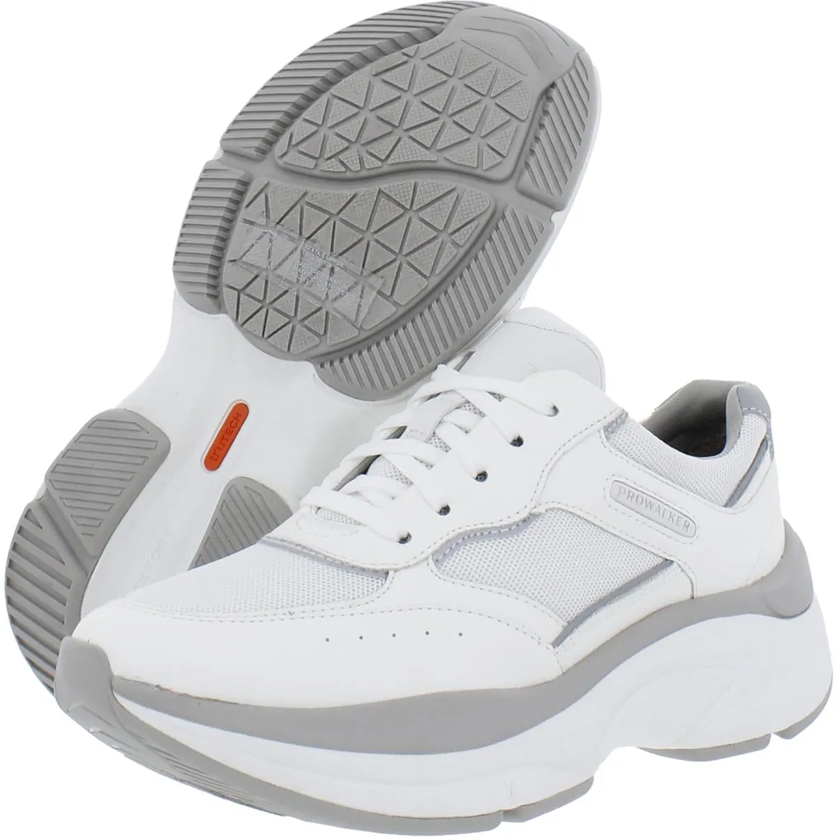 Prowalker Lace Up Womens Trainers Padded Insole Athletic and Training Shoes
