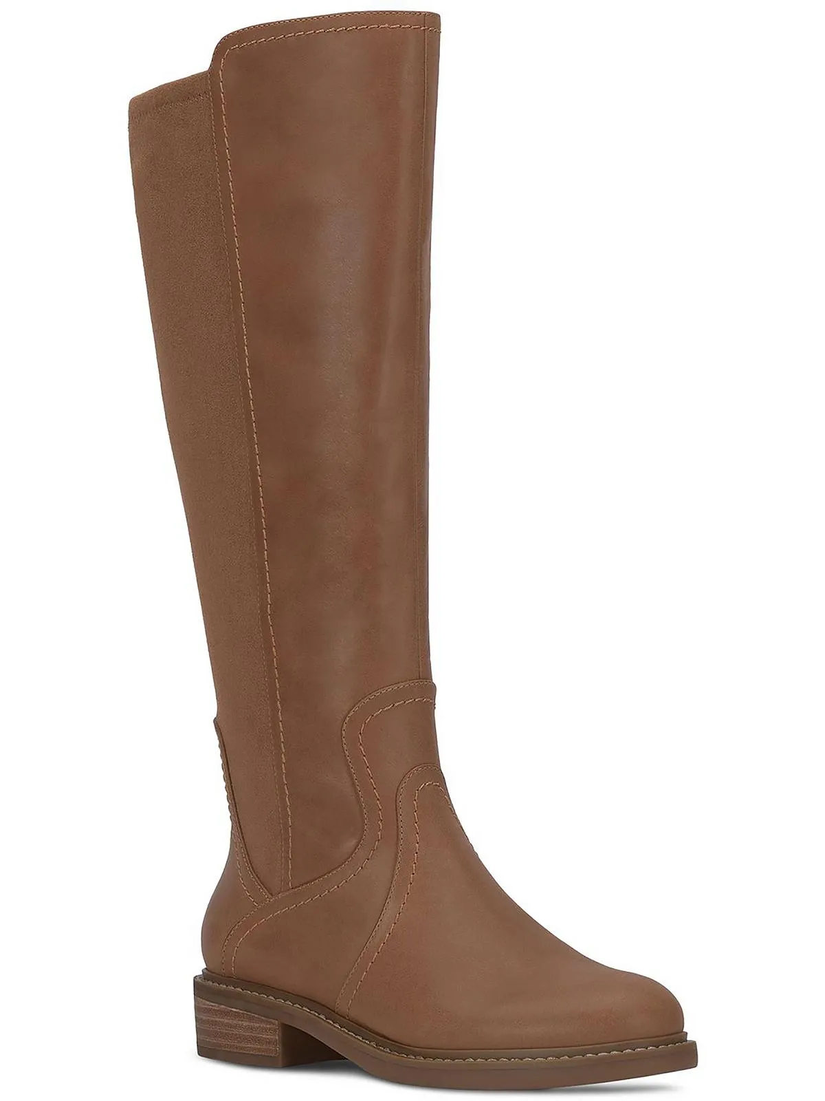 Quenbe Womens Leather Tall Knee-High Boots