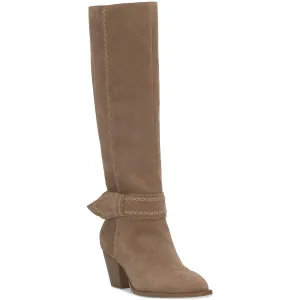 RISVIN Womens Stretch Leather Knee-High Boots