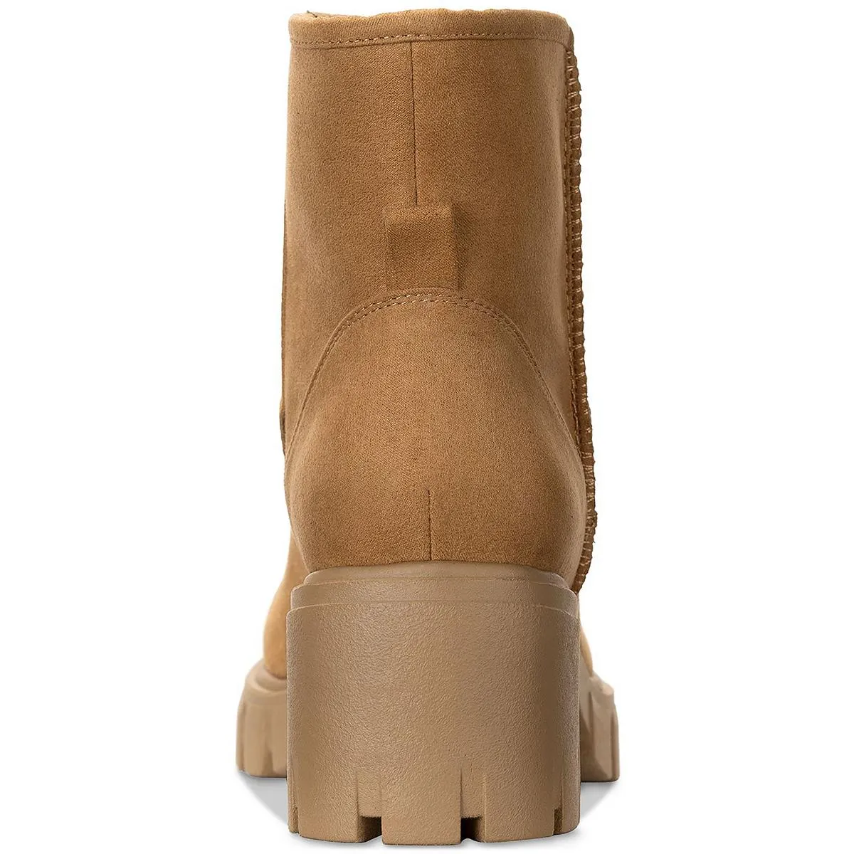 Riyaa Womens Chunky Faux Fur Lined Ankle Boots