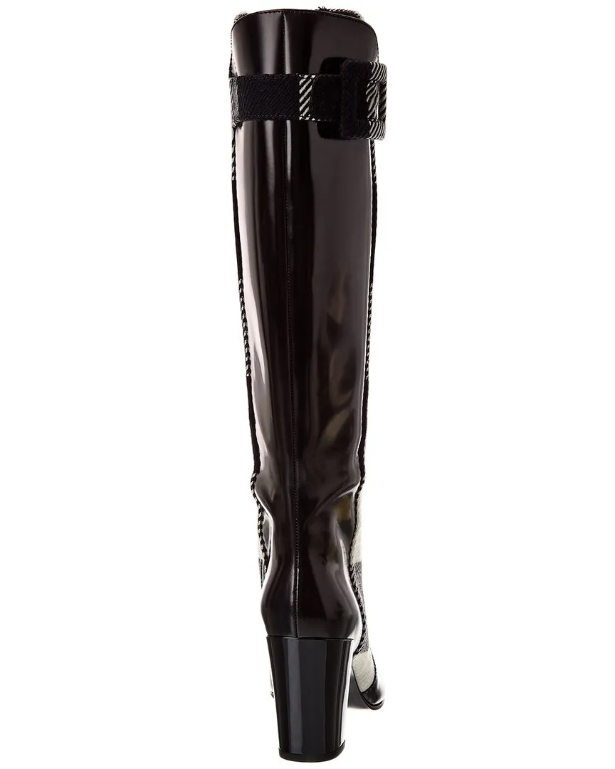 Roger Vivier Leather Knee-High Boot