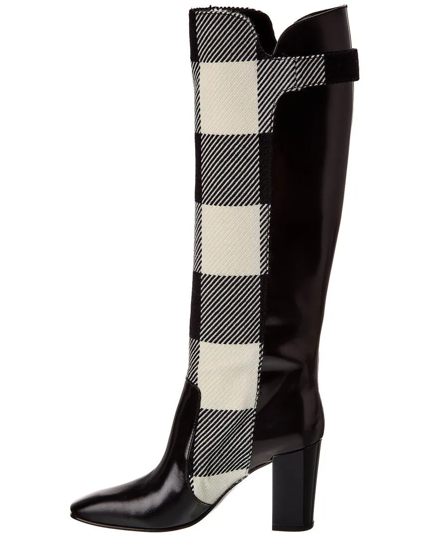 Roger Vivier Leather Knee-High Boot