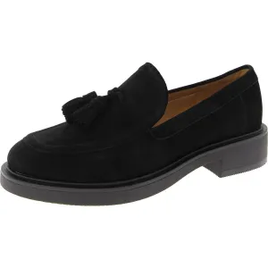 Roker Womens Suede Block Heel Loafers