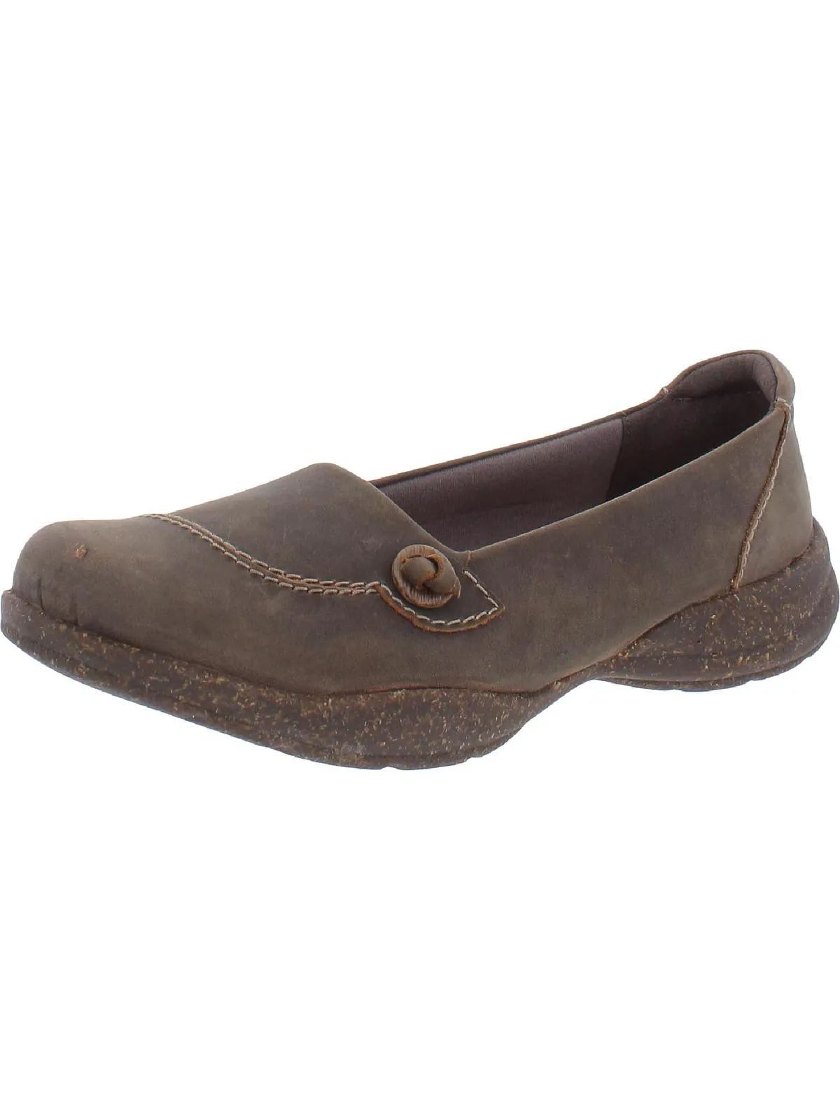 Roseville Sky Womens Button Slip-On Loafers
