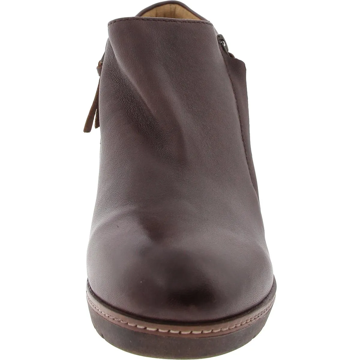 Rylee Womens Zipper Leather Ankle Boots