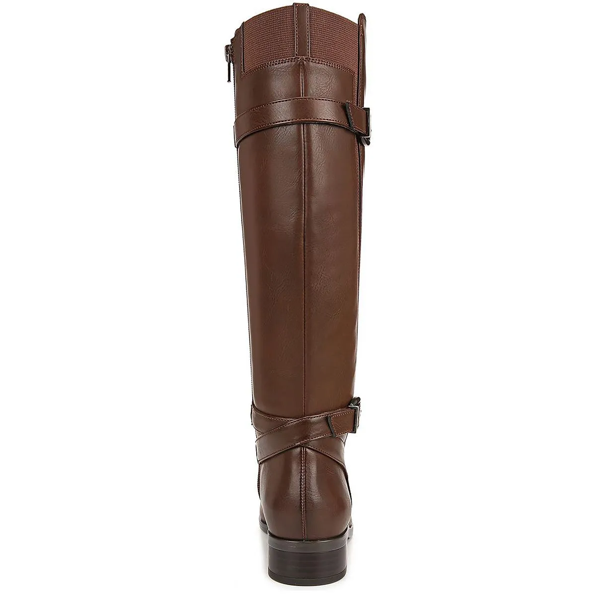 Sahara Womens Faux Leather Belted Knee-High Boots