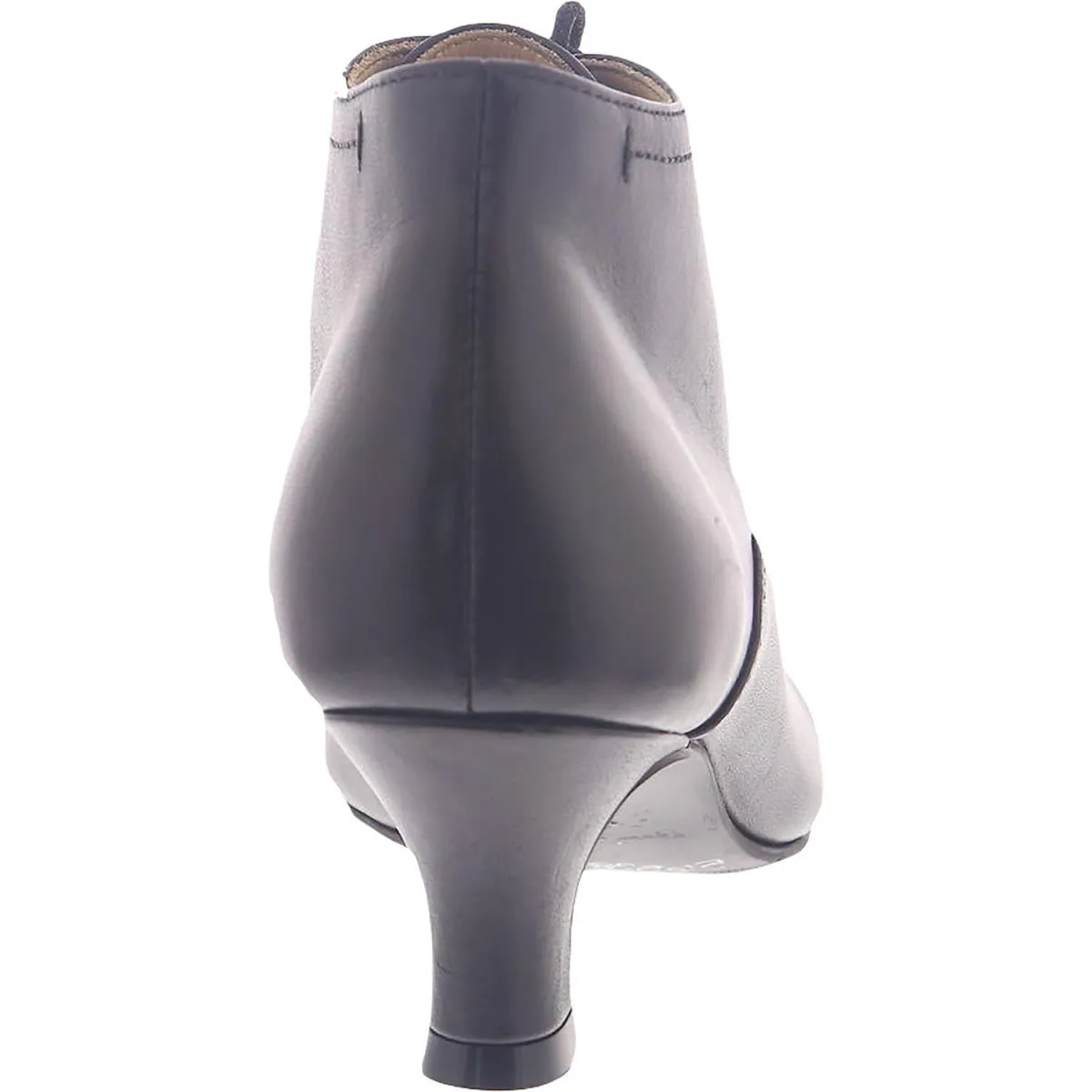Sam Womens Leather Heeled Lace-Up Boot