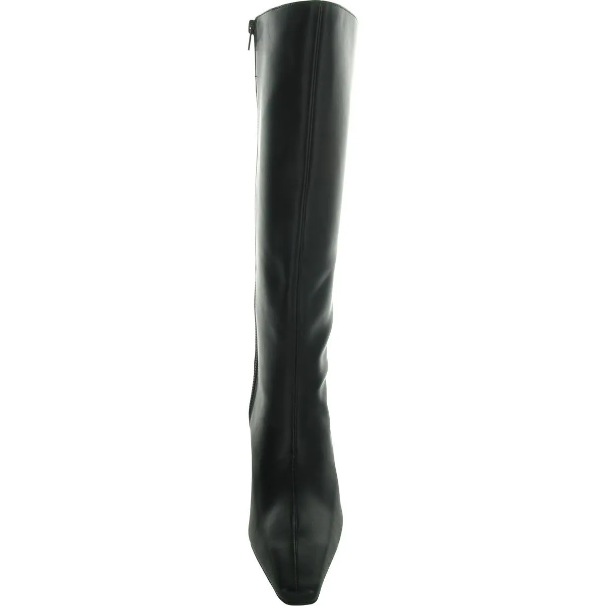 Samey Womens Zipper Faux Leather Knee-High Boots