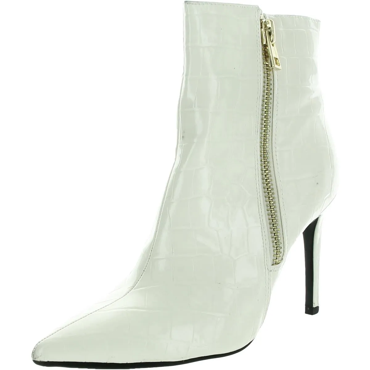 SARISHAAP Womens Embossed Manmade Ankle Boots