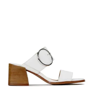 SART LEATHER DOUBLE STRAP MULE SANDAL