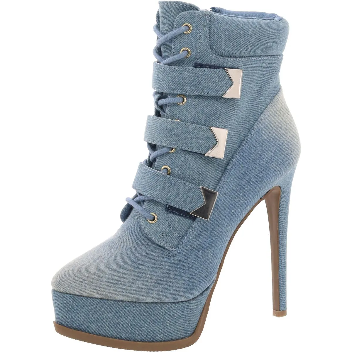 SASHA Womens Denim Pointed toe Booties