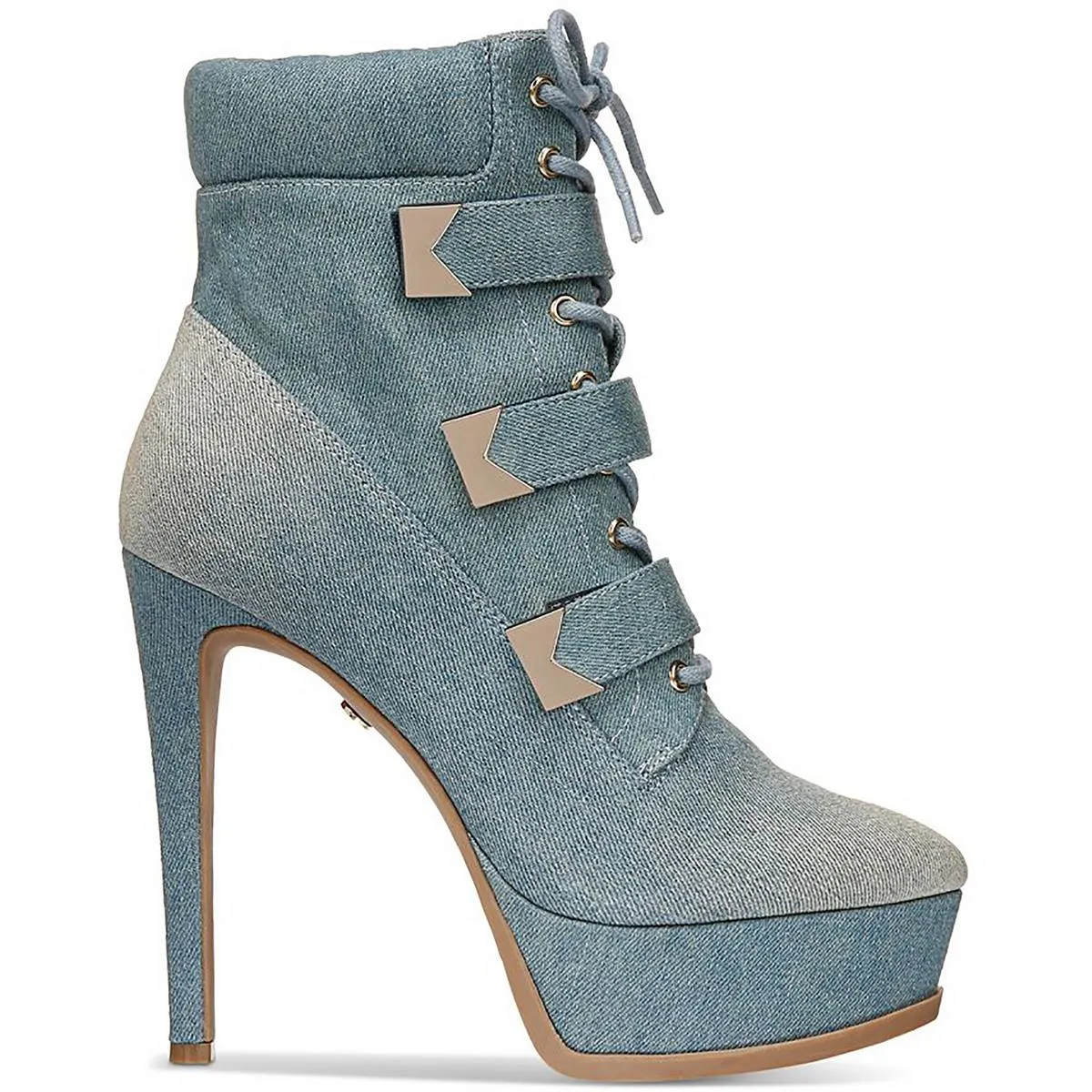 SASHA Womens Denim Pointed toe Booties