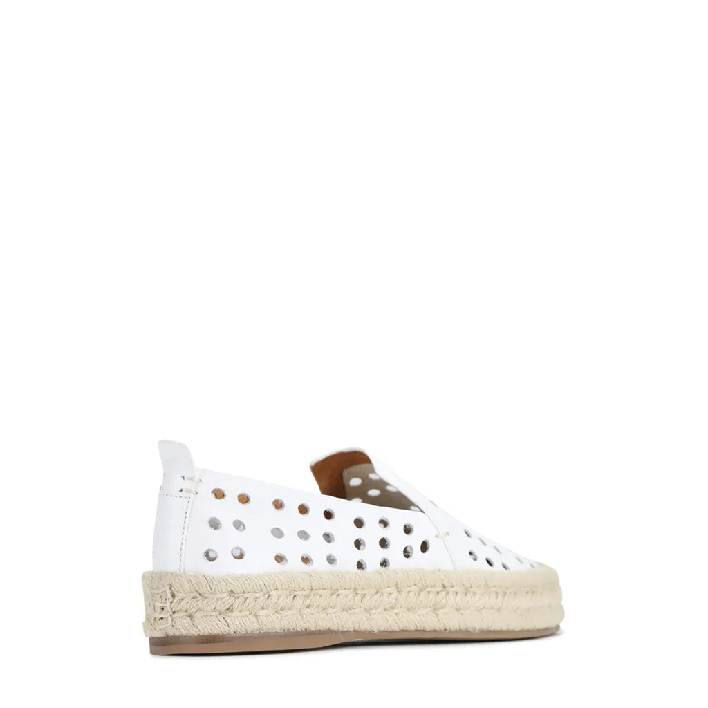 SEA LEATHER ESPADRILLE SNEAKER