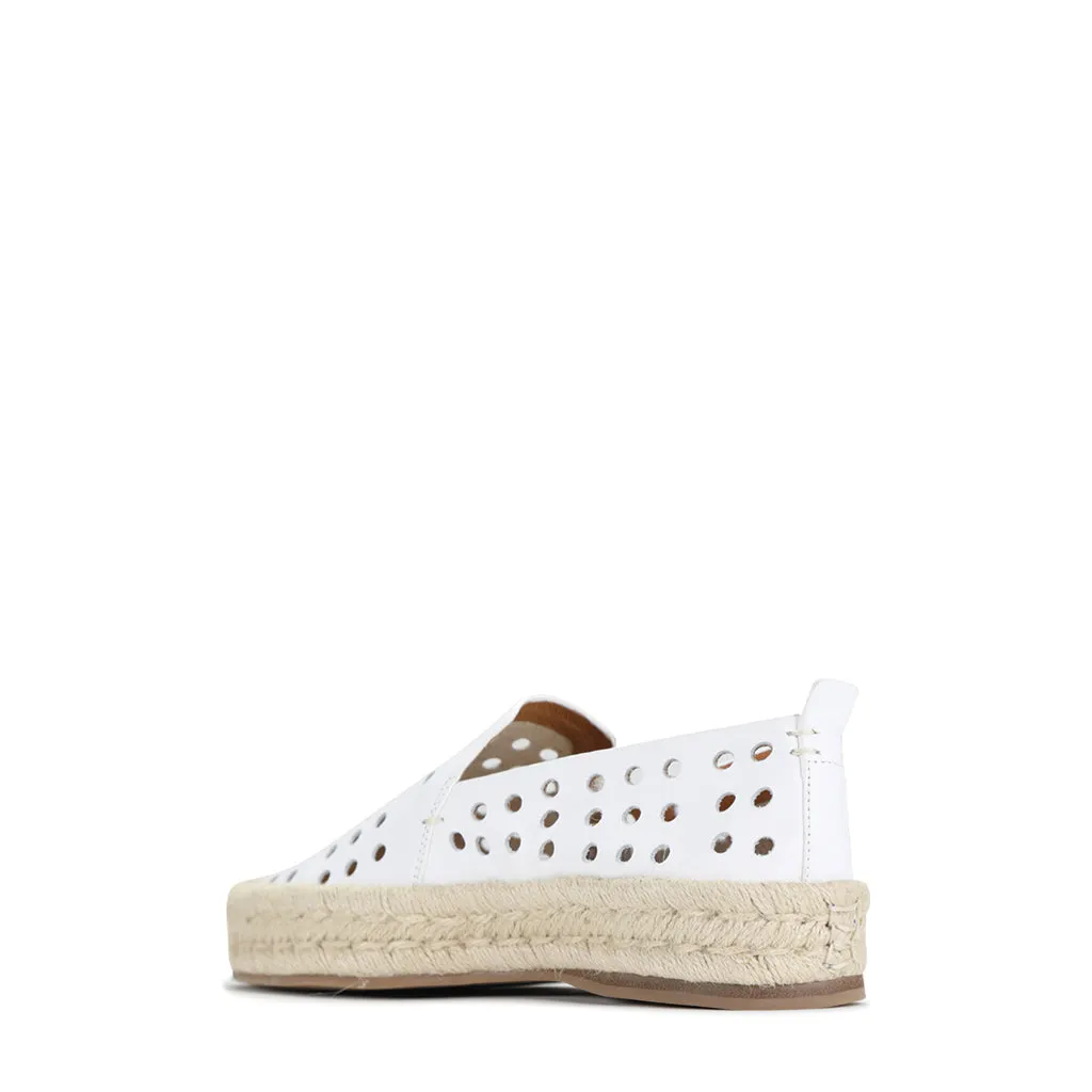 SEA LEATHER ESPADRILLE SNEAKER