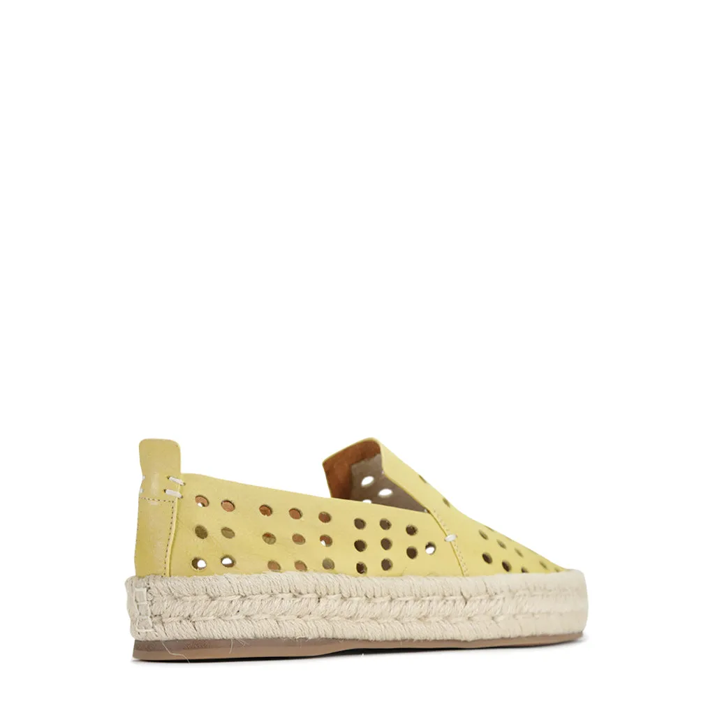 SEA LEATHER ESPADRILLE SNEAKER