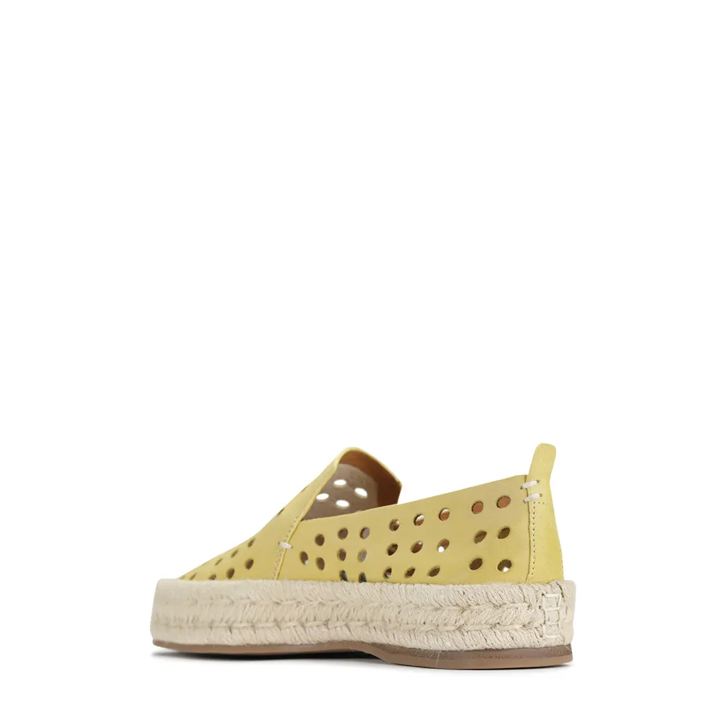 SEA LEATHER ESPADRILLE SNEAKER