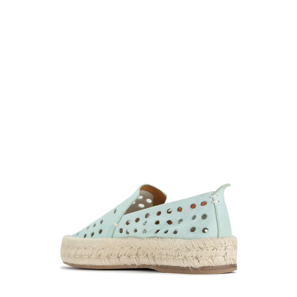 SEA LEATHER ESPADRILLE SNEAKER