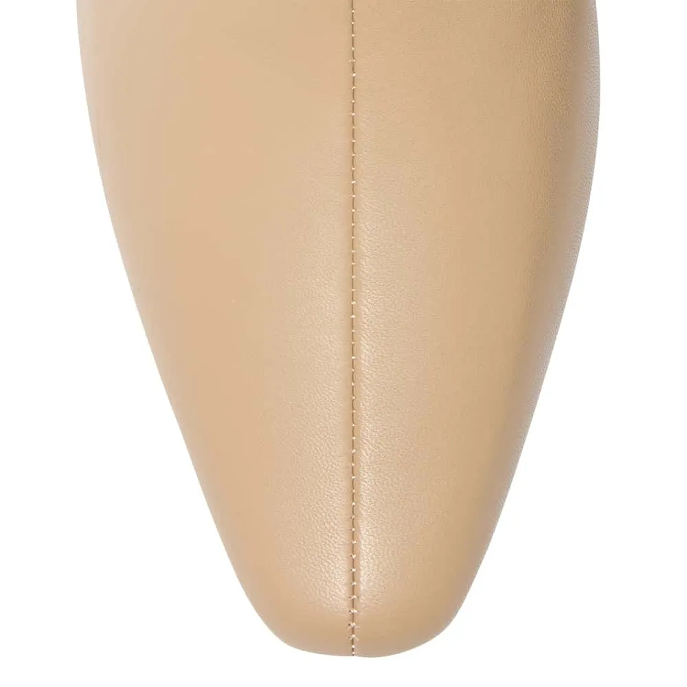 Seattle Boot in Nude Leather