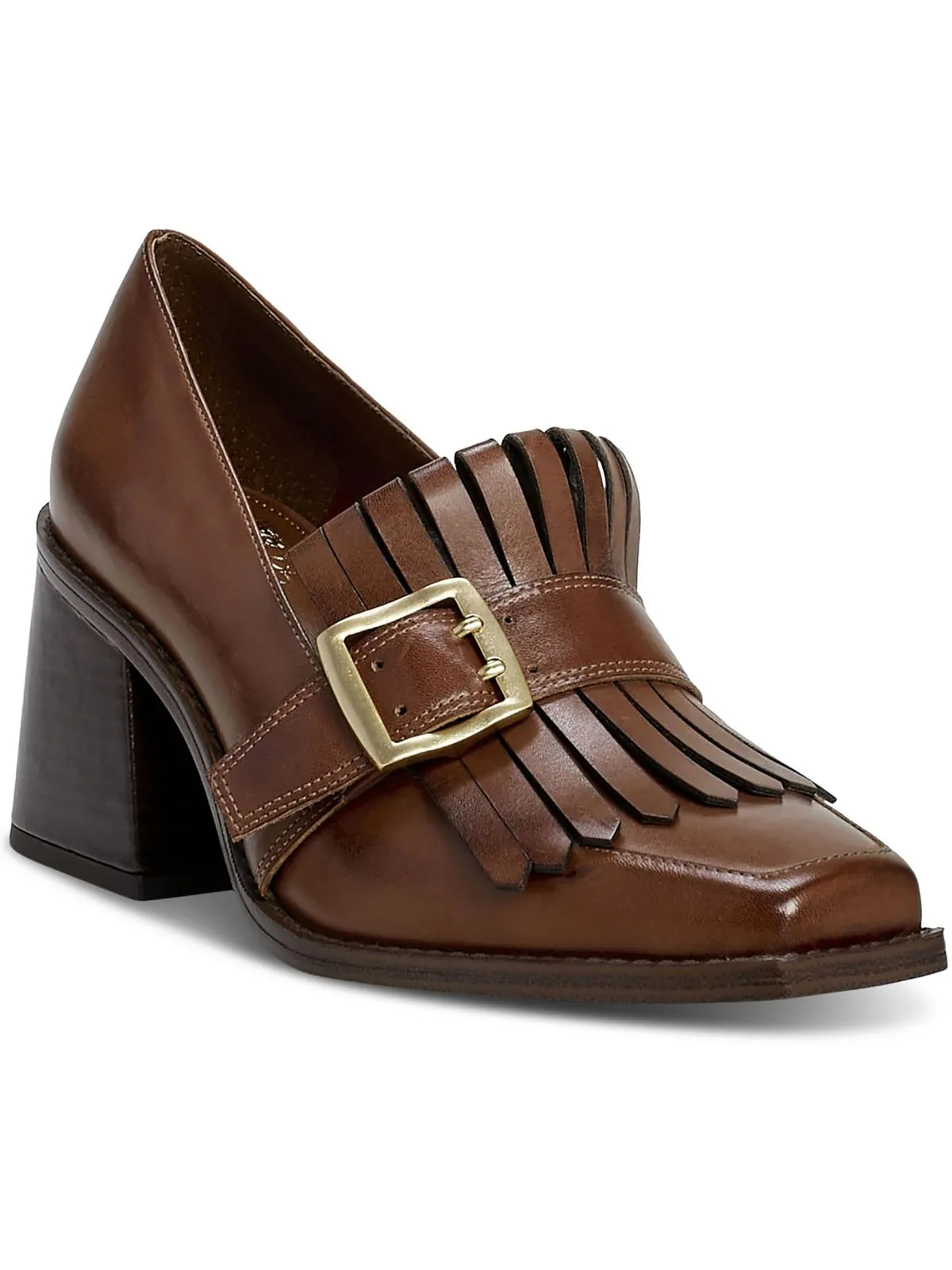 Sedna Womens Leather Square Toe Loafers