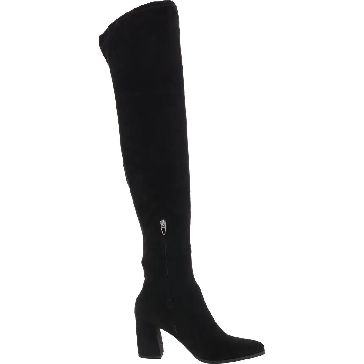 SELORA Womens Block Heel Suede Over-The-Knee Boots