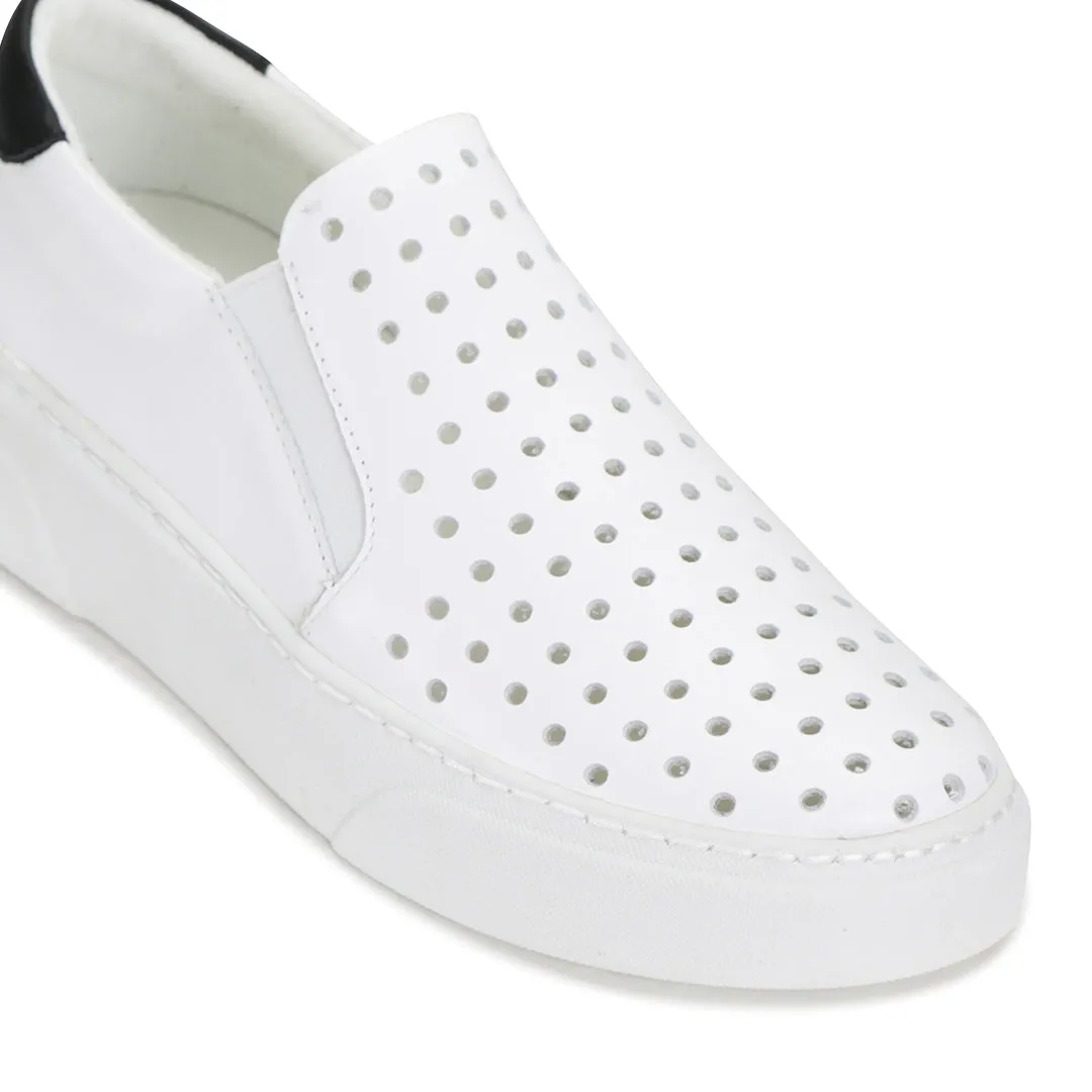 SERVED LEATHER SNEAKERS