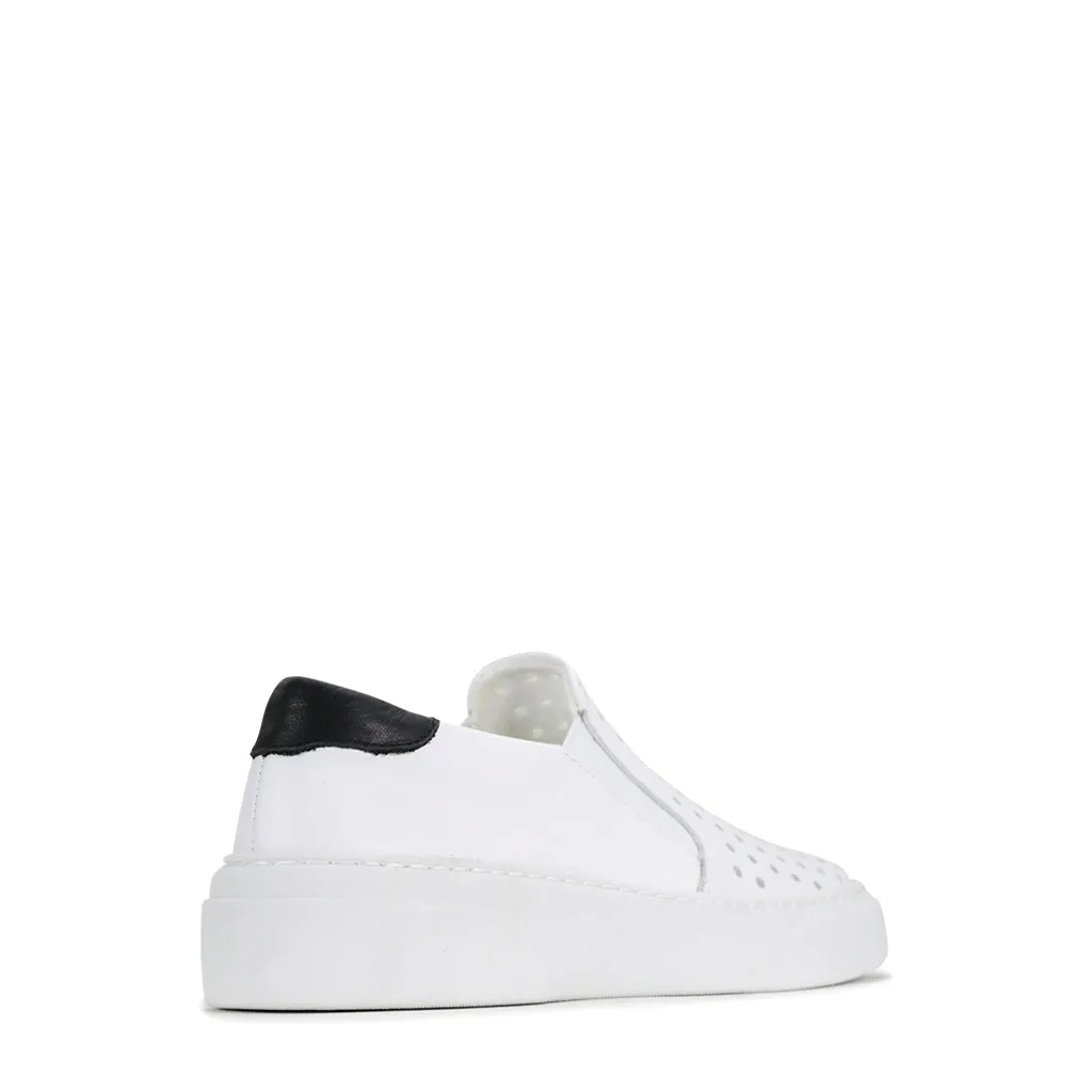 SERVED LEATHER SNEAKERS