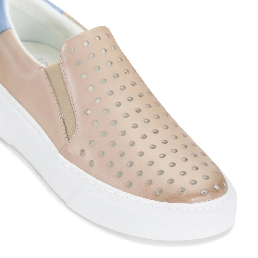 SERVED LEATHER SNEAKERS