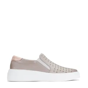 SERVED LEATHER SNEAKERS