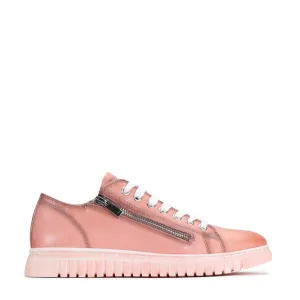 SHADES LEATHER ZIPPER SNEAKER