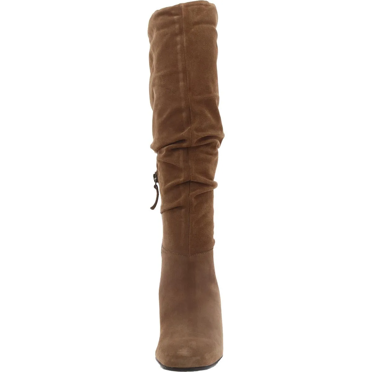 Sheer Slouch Womens Suede Solid Mid-Calf Boots