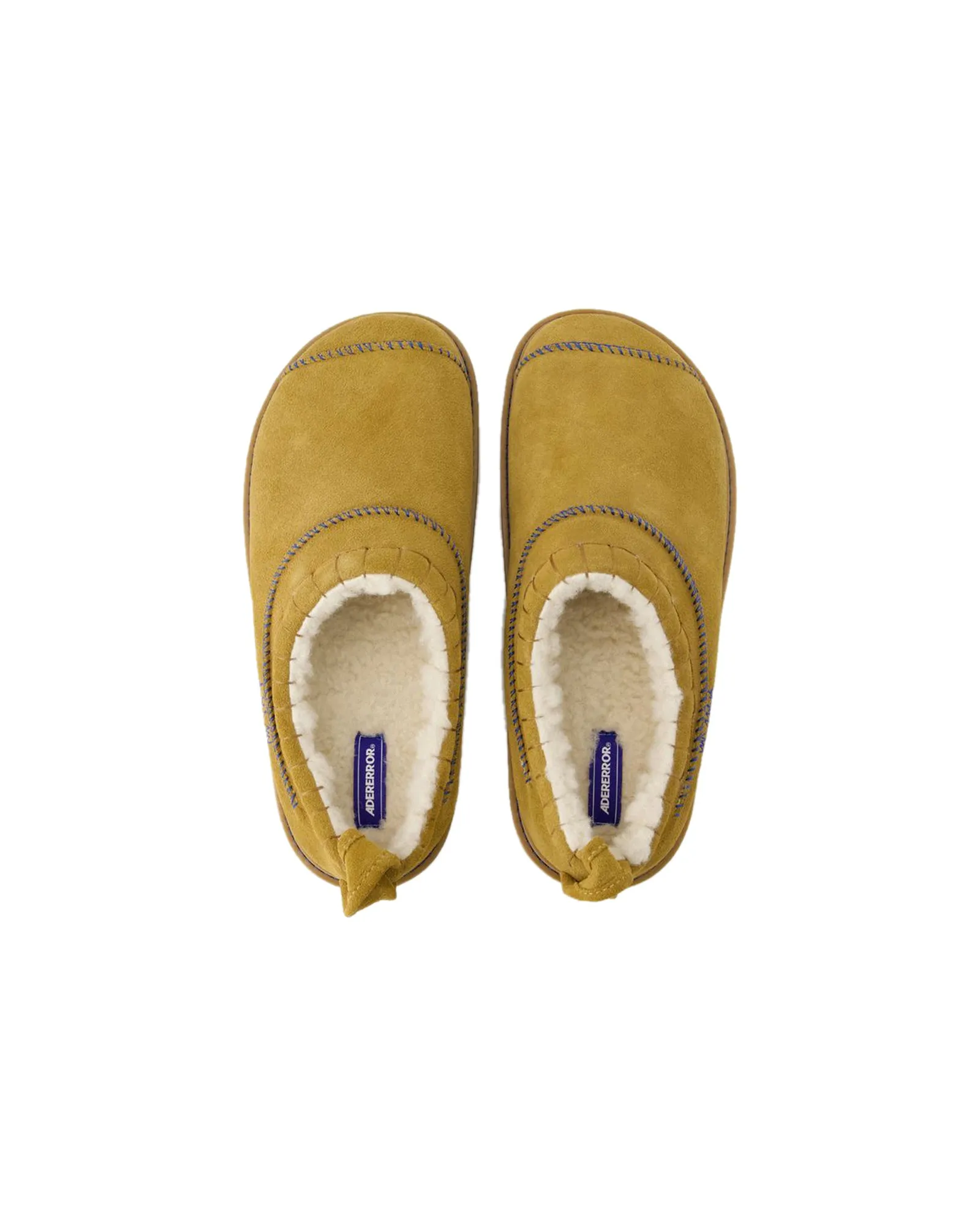 Slides Slip On - Ader Error - Leather - Camel