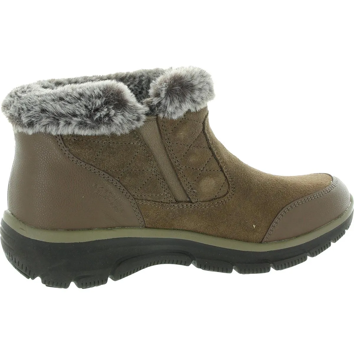 Small Towns Womens Faux Fur Lined Leather Winter & Snow Boots