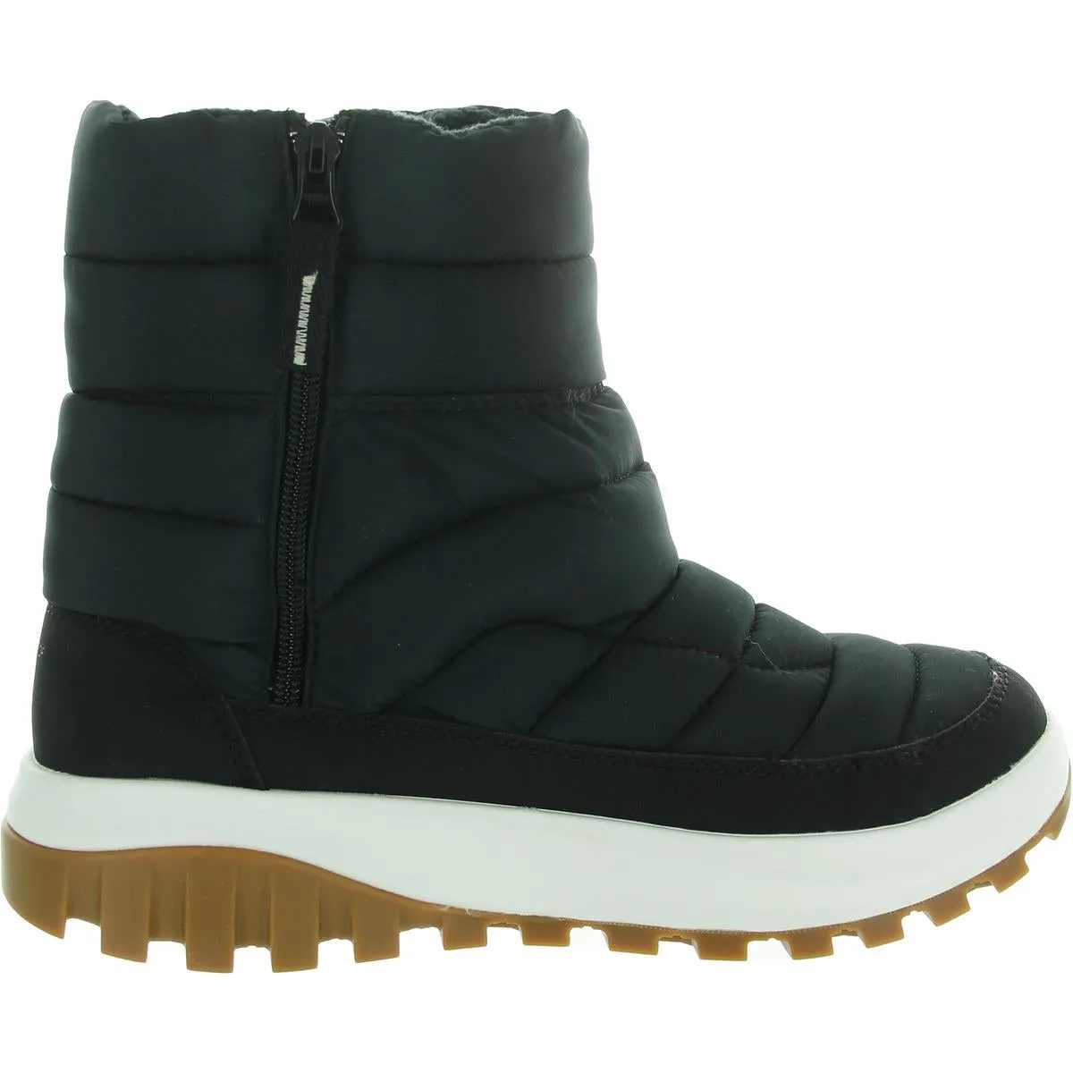 Snowtrot Womens Zipper Textured Winter & Snow Boots