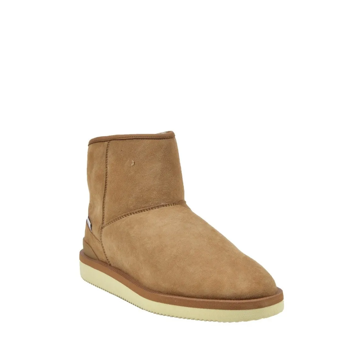 Suede Ankle Boot With Shearling Lining