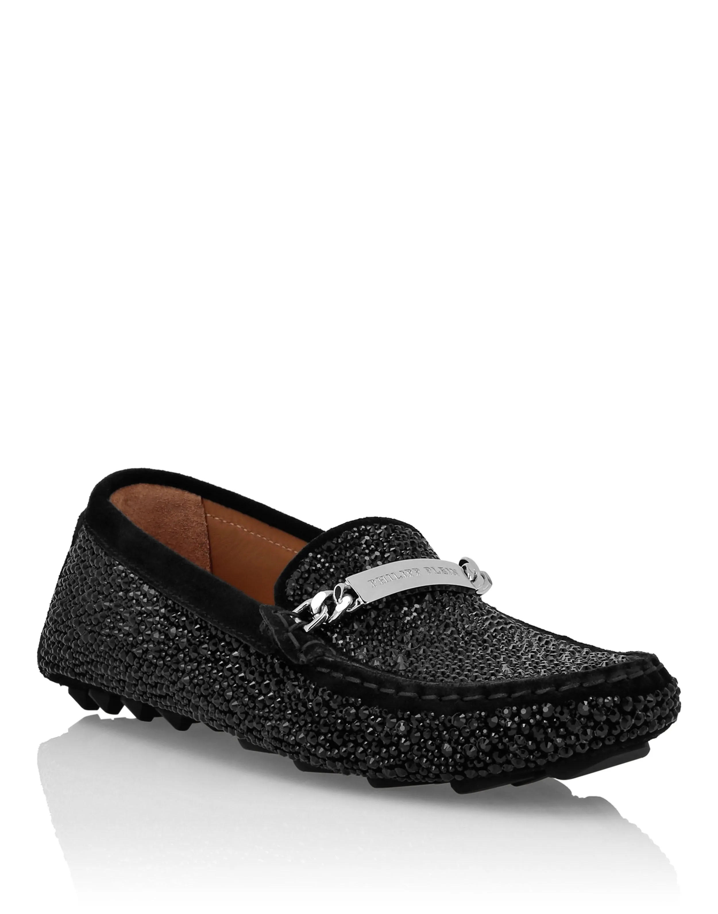 Suede Strass Moccasin