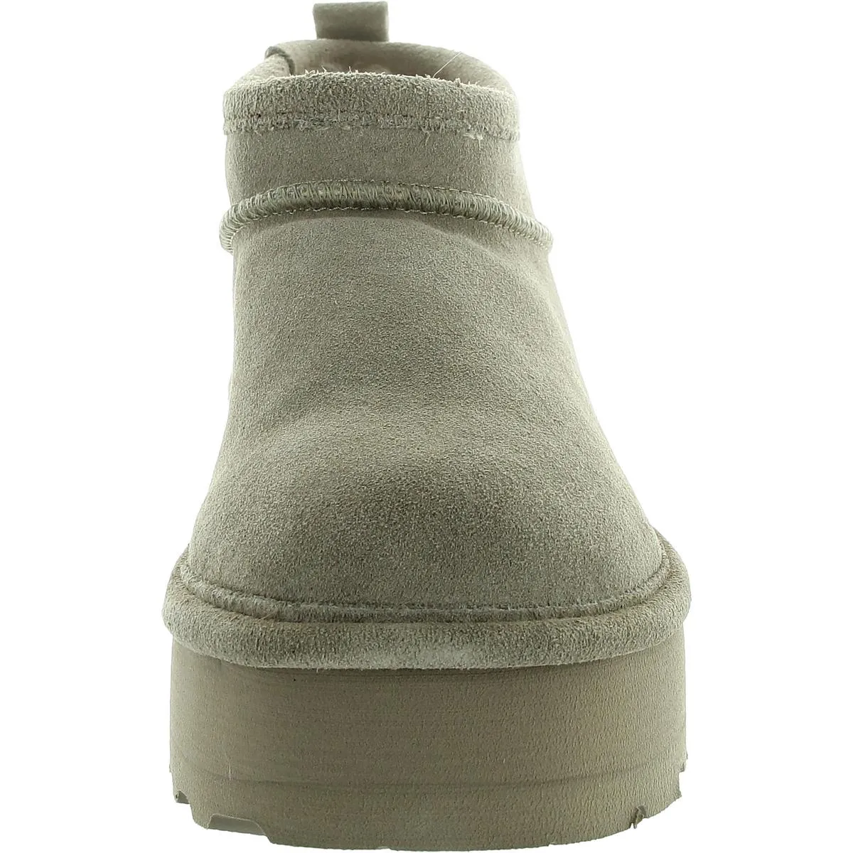 SUPER SHORTY Womens Faux Fur Lined Suede Chukka Boots