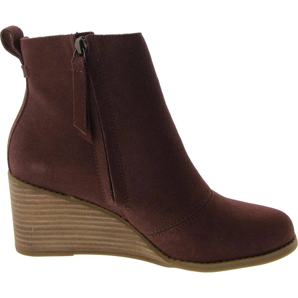 Sutton Womens Suede Wedge Ankle Boots