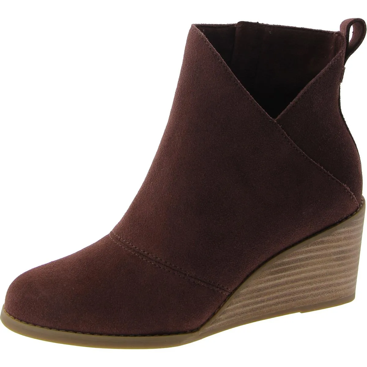 Sutton Womens Suede Wedge Ankle Boots