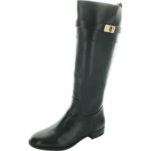 TAHARAHHP Womens Buckle Manmade Mid-Calf Boots