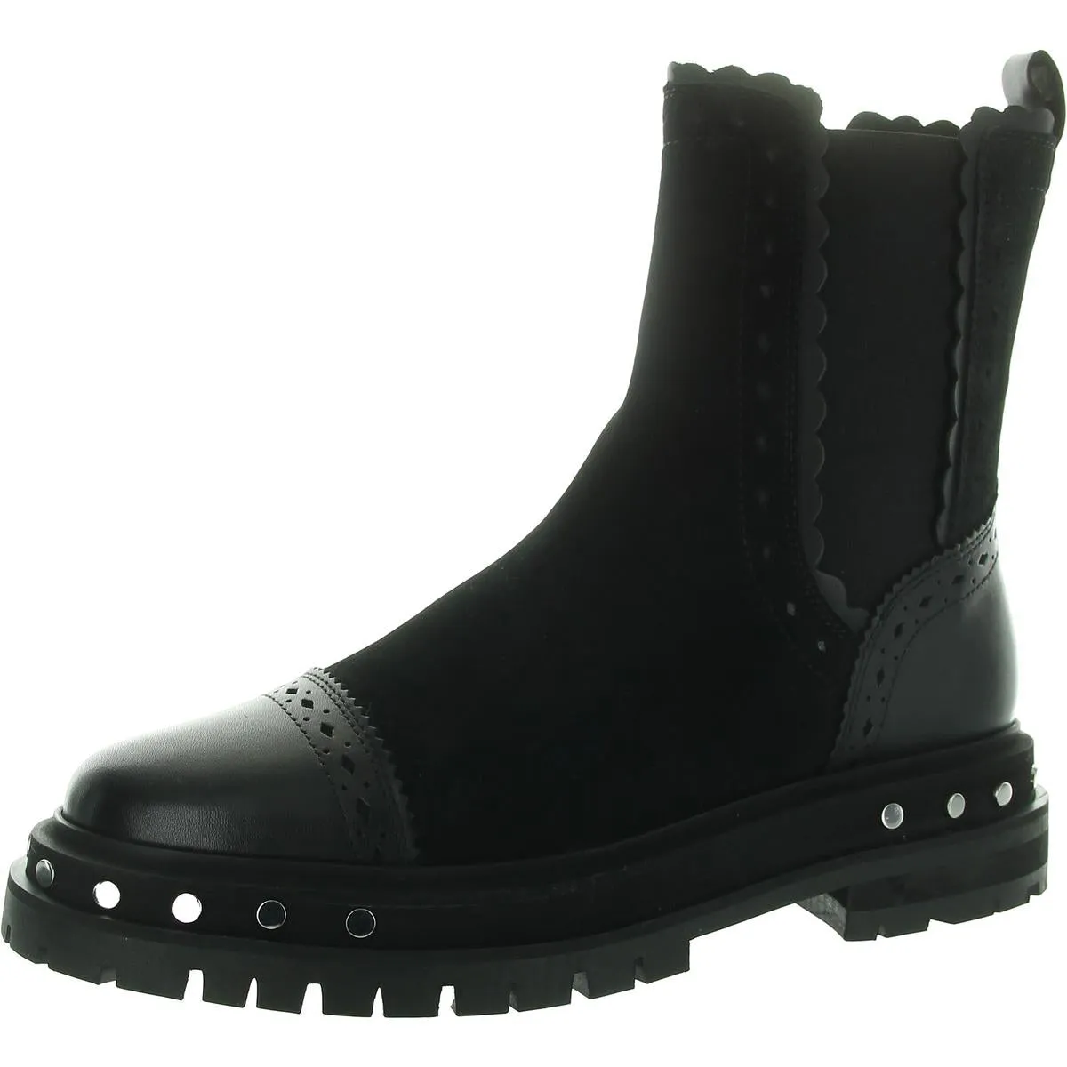TATE BOOT Womens Leather Round toe Chelsea Boots