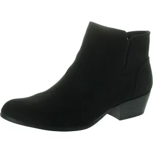 Tavia Womens Zipper Faux Suede Booties