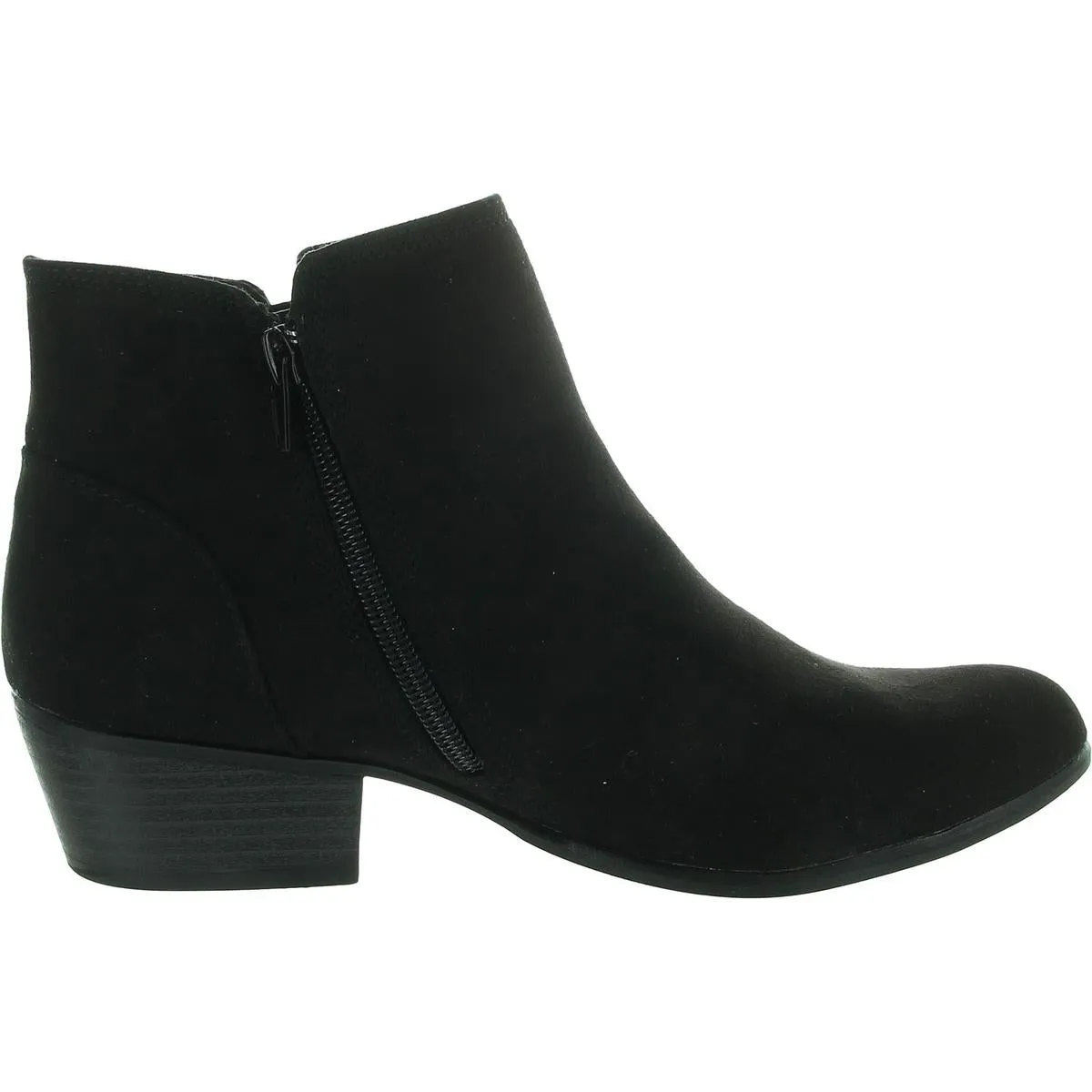Tavia Womens Zipper Faux Suede Booties