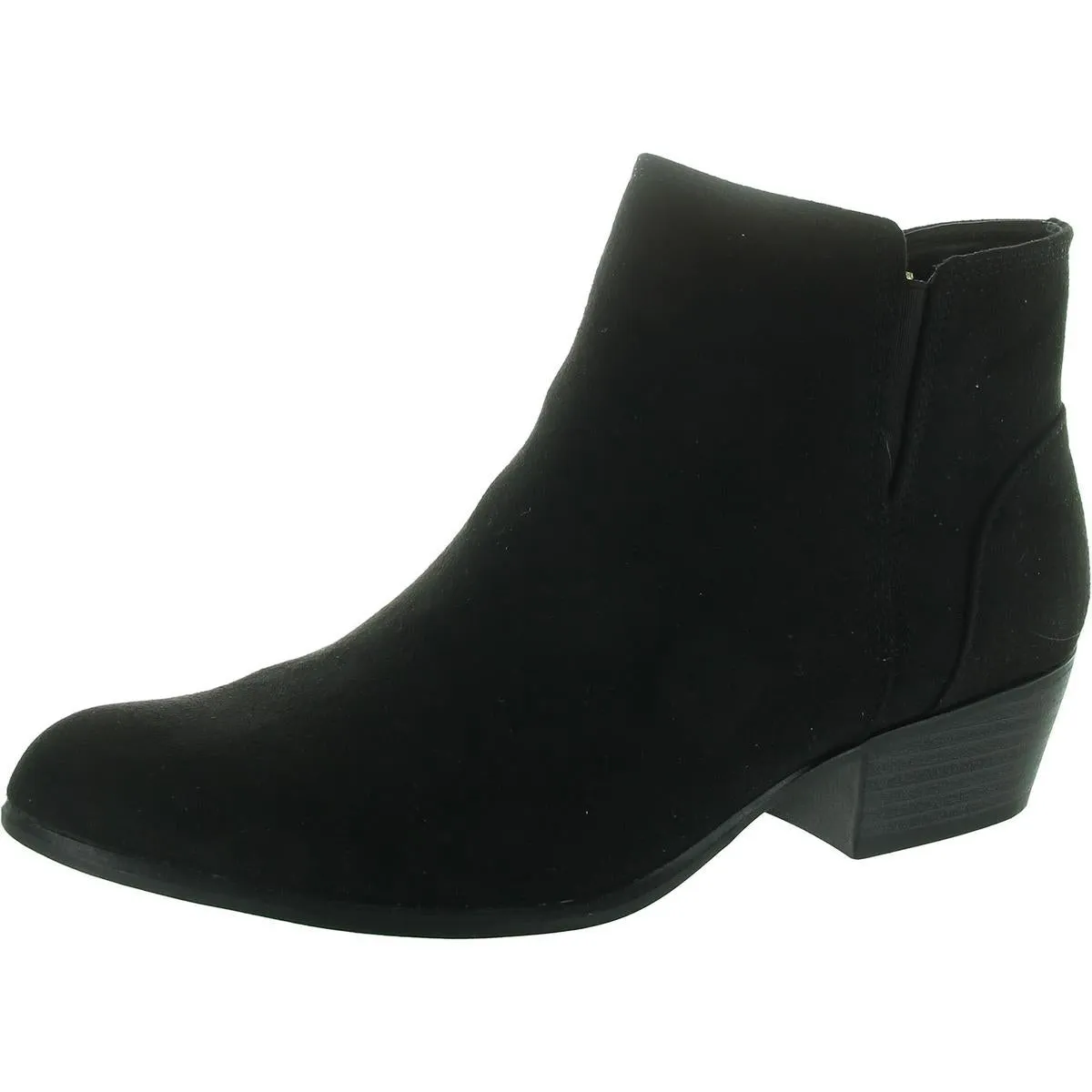 Tavia Womens Zipper Faux Suede Booties