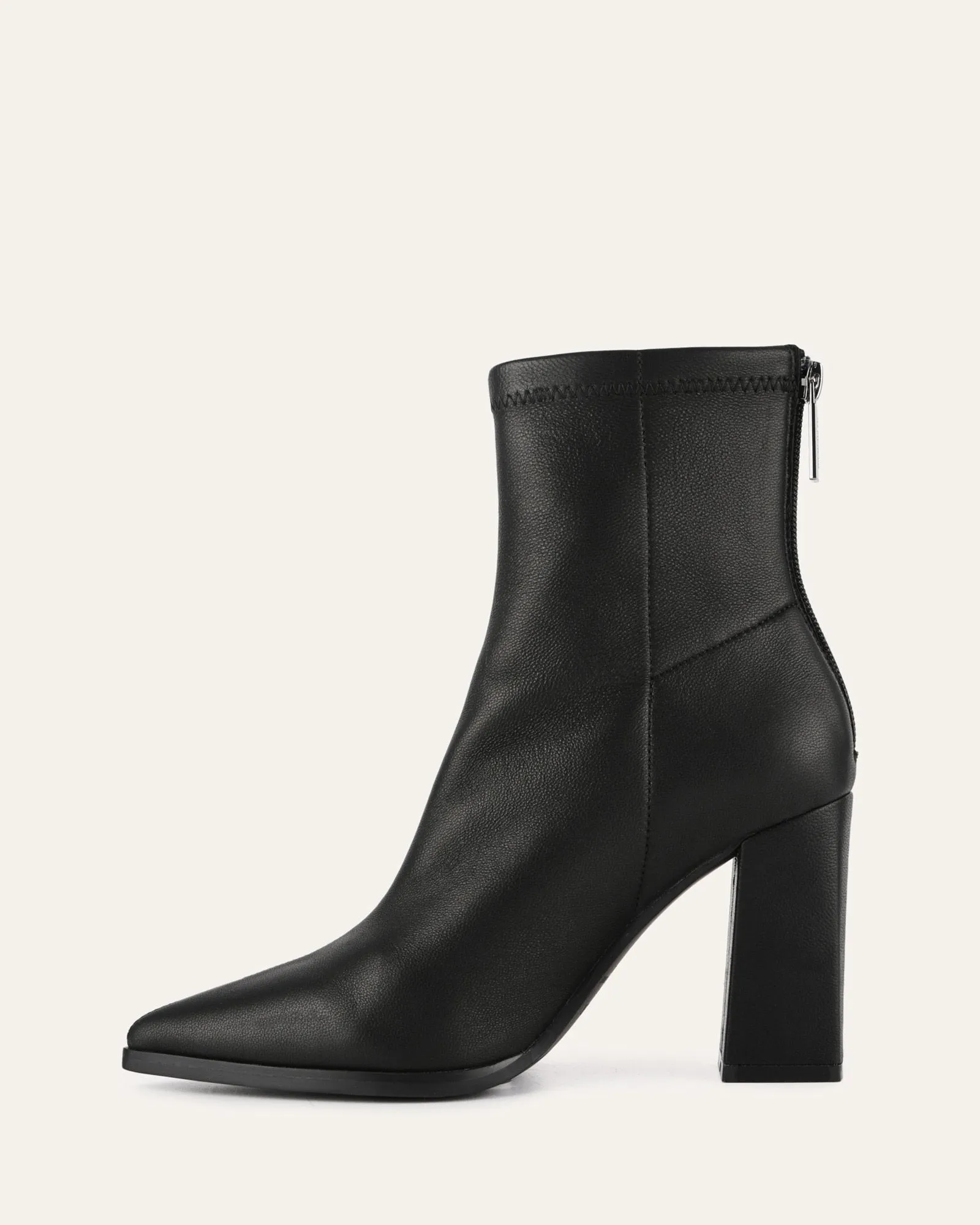 TEO HIGH ANKLE BOOTS BLACK LEATHER
