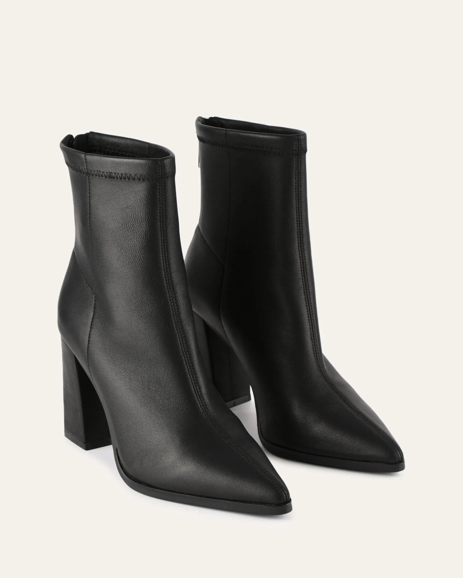 TEO HIGH ANKLE BOOTS BLACK LEATHER