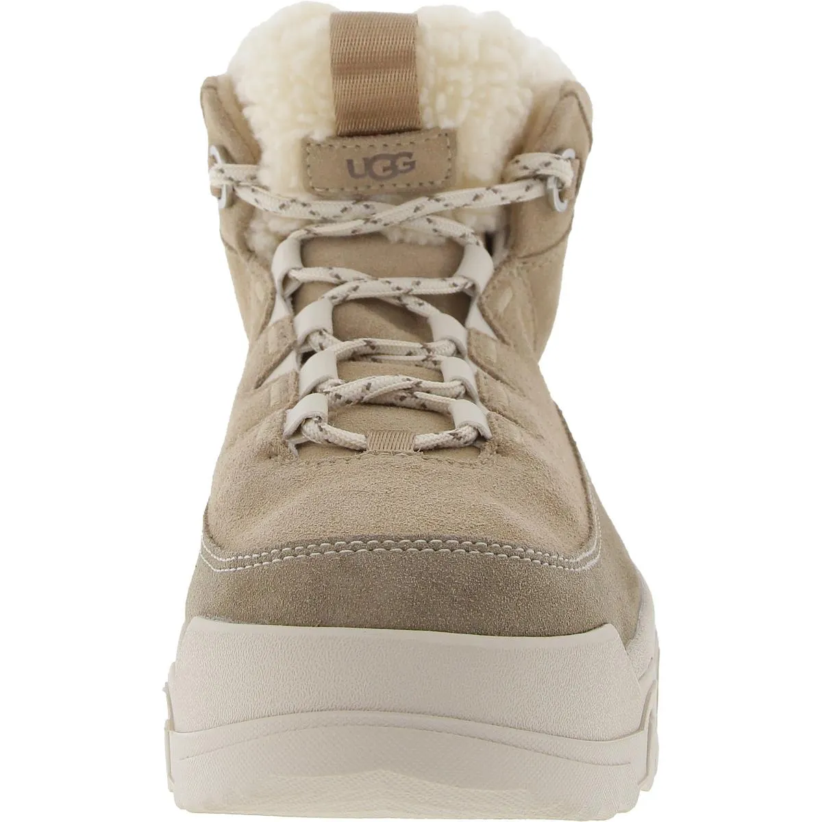 TERRETRAIL COZY LACE Womens Faux Fur Lined Suede Winter & Snow Boots