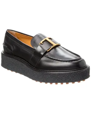 TODs Fondo Leather Platform Loafer
